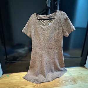 Ann Taylor Textured Animal Print Dress